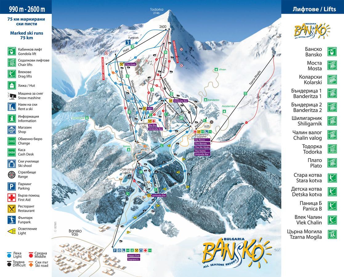 Three Mountains Penthouse Apartment 647 Разлог Екстериор снимка